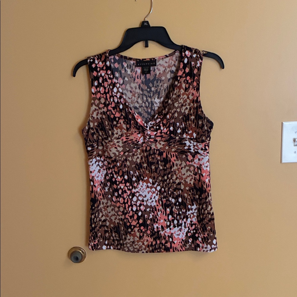 Animal Print Sleeveless Top